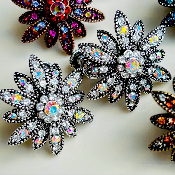 Vintage QVC Joan Rivers Classics Collection Starburst Earring Lot - Picture 4 of 13